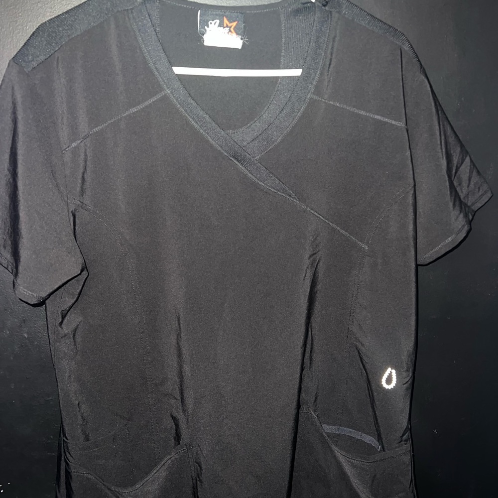 All Black Scrub Top